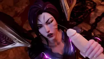 KDA Kaisa Getting A Gigantic Load All Over Her Face