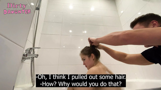 I AM ON 1 WITH MY STEP DAUGHTER IN THE BATHROOM