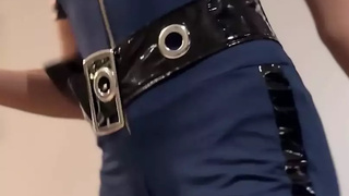 Thin Blonde Hispanic Shiva Zumi Plays Good Cop Bad Cop With Her Twat