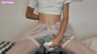 Diaper Sissy Jerking Off And Orgasm