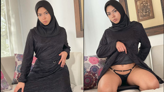 Muslim Hijabi Teenie caught watching Porn and gets Butt Nailed
