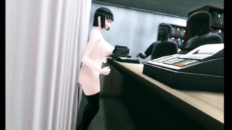 Group sex at book store - Asian Cartoon 3D 47