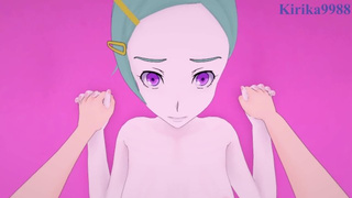 Eureka and I have intense sex in a secretly watching room. - Eureka Seven Anime