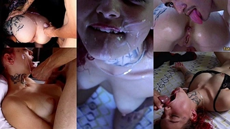 Mix Of Of Jizz in The Mouth - ( Part two )