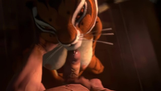 Tiger From Kung Fuu PAnda Love Hard Ass-Sex in 4k UHD