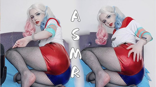 ASMR PANTYHOSE PLAY FOR STRONG RELAX I HARLEY QUINN COSPLAY