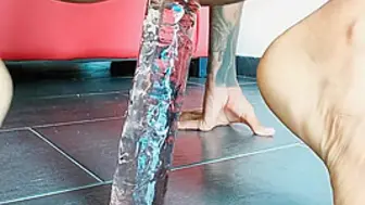 Squirting On Dildo