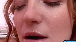 Kate Needs Prick But Settles For A Chunky Purple Dildo