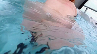 Underwater Jacuzzi Giant Brutal Dark Dildo Hairy Tattoo Teenie Brilla Showering To Cums Rfo