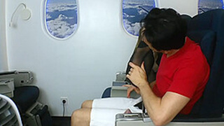 Stewardess feet smelling and licking in air plane by Foot Whores
