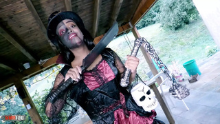 Halloween movie with the superb fresh Colombian ebony lady Paris