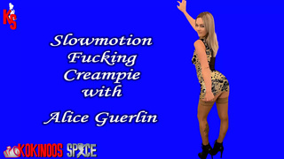Part 6 and End of the Fuck with Alice Guerlin, with a Vaginal Cream pie, to Fill Her Vagina with Sperm. All in Slow Motion, to Allow