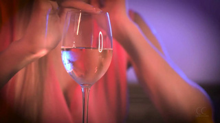 Elegant Dress Masturbate Under Table