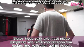 German amateurs swinger teeny meet stranger dude for cream-pie