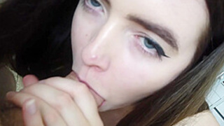 Hot And Fresh 18yo Phoenixa Pov Blowjob For Lucky Cameraman Very Nervous But She Likes Being Dirty