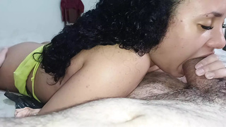 girl swallows a dong with her lovely ebony rear-end shaking to provoke