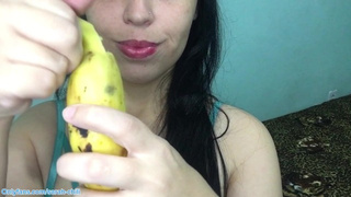 I blowed a banana thinking about your cock