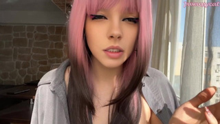 Pink Hair Step Sister smoking for you (full vid on my 0nlyfans/ManyVids)