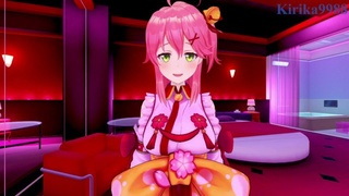 Sakura Miko and I have intense sex at a love hotel. - Hololive VTuber POINT OF VIEW Anime
