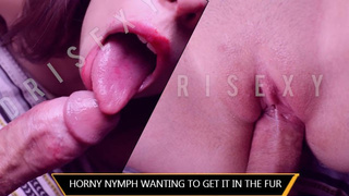 Horny nymph wanting to get it in the fur | Dri Fine e Nicklaus
