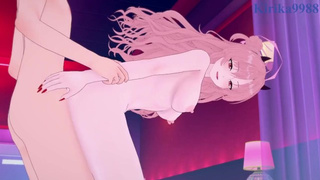 Yozakura Kirara and I have intense sex in a love hotel. - Blue Archive Asian cartoon