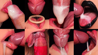 HOTTEST SPUNK in MOUTH COMPILATIONS - BEST CUMSHOTS CLOSE UP - SweetheartKiss - Try Not SPERM! ORAL SEX