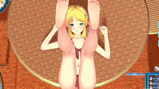 【HD】(エロゲーコイカツ！サンシャイン) 金髪美少女 3DCGアニメ動画 [Asian cartoon Game Koikatsu!Sunshine(Asian cartoon 3DCG Film)