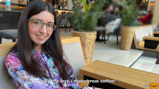 The nerdy whore with glasses turned out to be a nymphomaniac and a dude of spunk on her face