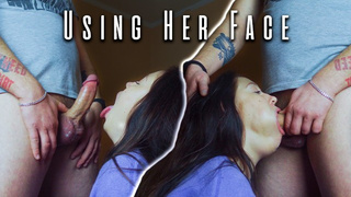 Sneaky Neighbor Use My Face and Makes Me Swallow All The Sperm