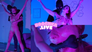 French Altgirl squirts tied up with her Dom - SHIBARI SQUIRT