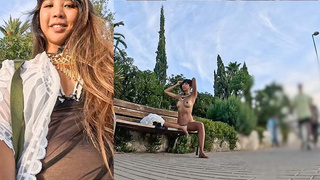 Pervert Observes Me While Totally Naked on Bench one