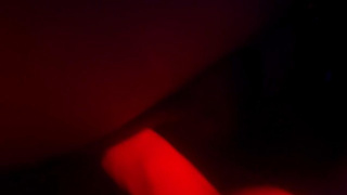 Glow in the ebony rave babe wants to fuck