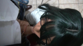 Come on teacher! I blow your meat and you help me pass the school year. Attractive suck job at school room