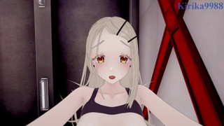 Hiro Shinosawa and I have intense sex in the Gym storage. - Gakuen Idolmaster POINT OF VIEW Cartoon