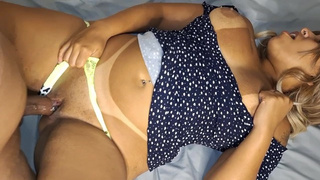 Brazilian blonde with huge booty real amateurs sex hard core cum-shot