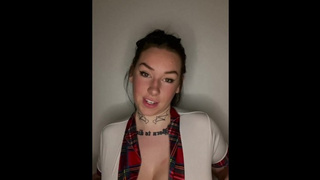 Busty british college teenie dominant JOI