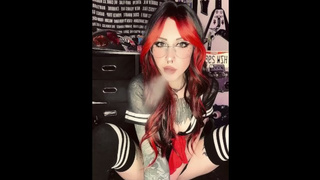 Hot lil E skank teasing and edging herself