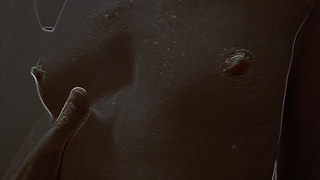 Slim teenie with sperm on tongue. Hentai 3D