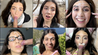 Cum-shot Mix of Jizz on Face Cum-shot in Mouth Swallow Massive Sperm