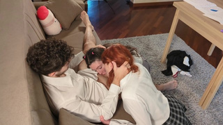 POINT OF VIEW: I fuck my shy youngster classmates after classes, threesome FFM (ENGLISH subtitles)