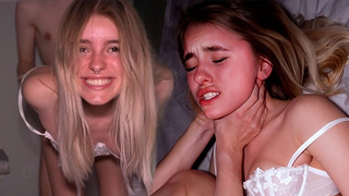 SUBMISSIVE TEENY CHOKED AND SEXED - She Enjoys It Wild