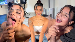 Brunettemodel med seler giver mig et lækkert bj i bytte for mine ydelser