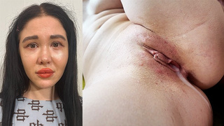 curvy sexy brunette teenie deep screwed into all her holes until giant cream-pie on the sofa