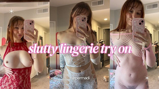 Sheer Dirty Lingerie Try On