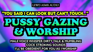 Gazing Into Your Perfect Snatch & Stroking For You [Lewd ASMR Whisper Audio] [mumbling] [va]