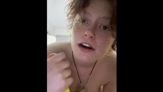 18 Year Mature Teeny Kinky Talks While Giving Oral sex