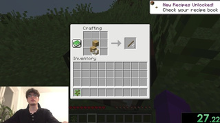 Speedrun to find a bedrock in Minecraft
