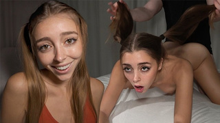 MANHANDLED BY HER ROOMMATE - Desperate Spanish Teeny Screwed Like Penis - TIKTOK LIFE - Mary Popiense