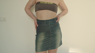 fit lady next door is not wearing underwear...