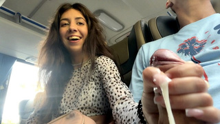 Public Dong Jerking Off On A Bus Full Of People - Made Him Spunk Hard By Hand! - Dong Flashing